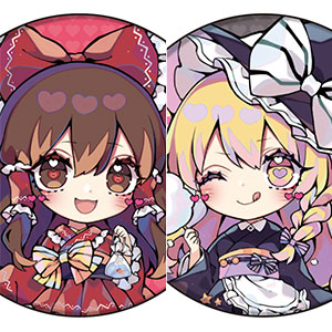 缶バッジ2個セット「東方Project」02/レミリア＆フランドール 浴衣ver.(ミニキャライラスト)[A3]《１１月予約》