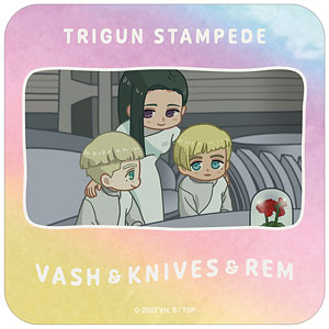 TVアニメ「TRIGUN STAMPEDE」 ヴァッシュ＆ナイヴズ＆レム ゆるコマ オーロラステッカー