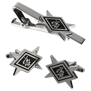 花山組 代紋 タイピン 、カフスボタンセット(銀) / 刃牙[スパイダー
