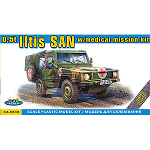 1/35 独・イルティス四輪駆動・野戦救急車タイプ(Type183) プラモデル