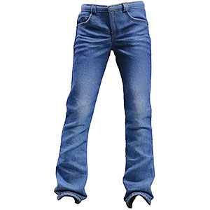 1/6 アウトフィット リアリスティック ジーンズ メンズ ダークブルー (ドール用)