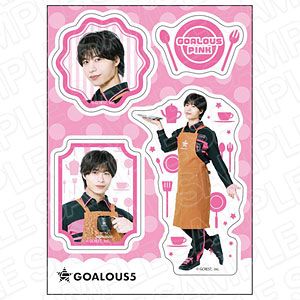 GOALOUS5 ステッカーシート ゴーラスピンク Cafe ver.