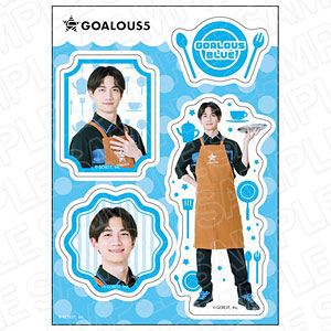 GOALOUS5 ステッカーシート ゴーラスブルー Cafe ver.