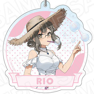 劇場アニメ「青春ブタ野郎はランドセルガールの夢を見ない」 ホログラムキーホルダー 双葉理央 麦わら ver.