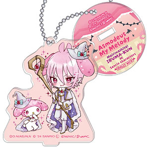 魔入りました！入間くん×サンリオ スタンド付きアクリルキーホルダー/アスモデウス×マイメロディ〈DOLLY MIX〉