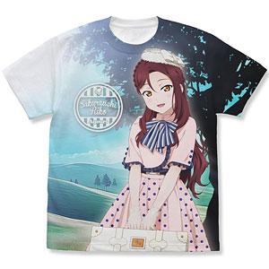 ラブライブ！サンシャイン！！ 描き下ろし 桜内梨子 フルグラフィックTシャツ ソロコンサートver./WHITE-M