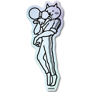 NYA-010 にゃんこ大戦争 ホログラムステッカー 酔拳にゃんこ