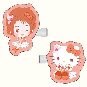 ヘアクリップ Yes！ プリキュア5GoGo！×サンリオキャラクターズ02 キュアルージュ×ハローキティ