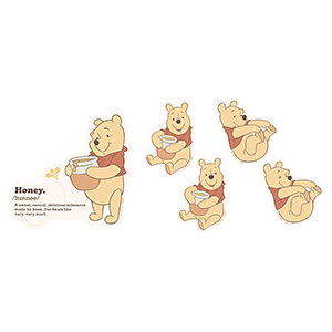 ディズニーキャラクター モバイルステッカーセット くまのプーさん