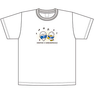 しろたん × はぴだんぶい Tシャツ / あひるのペックル(Lサイズ)