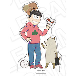 「おそ松さん」×「貼りまわれ！こいぬ」 アクリルフィギュア おそ松×犬々先輩・こいぬ・ポメ