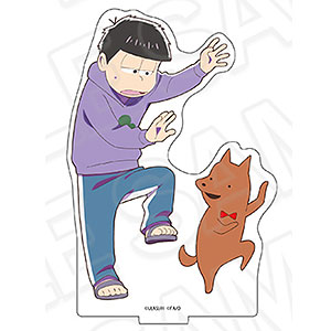 「おそ松さん」×「貼りまわれ！こいぬ」 アクリルフィギュア 一松×い朗