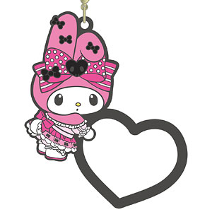 マイメロディ＆クロミ ピンクブラックパーティー リングチャーム マイメロディ