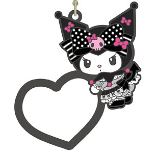 マイメロディ＆クロミ ピンクブラックパーティー リングチャーム クロミ