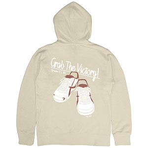 ハイキュー！！ 日向翔陽 シューズ ジップパーカー/LIGHT BEIGE-M