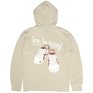 ハイキュー！！ 日向翔陽 シューズ ジップパーカー/LIGHT BEIGE-L