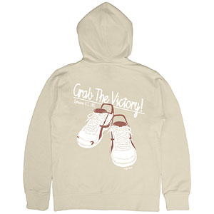ハイキュー！！ 日向翔陽 シューズ ジップパーカー/LIGHT BEIGE-XL