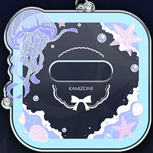 推し活グッズ アクリル缶バッジケース 海月思(ピンク)[KAMIZONE]《在庫