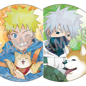 NARUTO-ナルト- 疾風伝 トレーディングホログラム缶バッジ/少年期×アニマル 7個入りBOX