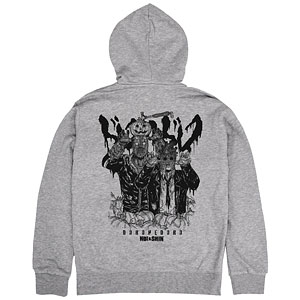 ドロヘドロ(原作版) 心＆能井 ジップパーカー Ver.2.0/MIX GRAY-XL