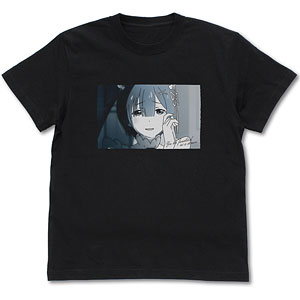 Re：ゼロから始める異世界生活 鬼がかってますね フォト Tシャツ/BLACK-XL