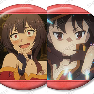 TVアニメ「この素晴らしい世界に祝福を！3」 めぐみん 場面写缶バッジ4個セット