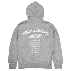 遊☆戯☆王5D’s チーム5D’sメンバー集合 ジップパーカー/MIX GRAY-XXL