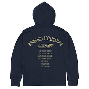遊☆戯☆王5D’s チーム5D’sメンバー集合 ジップパーカー/NAVY-XL