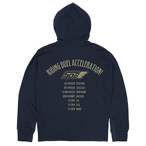 遊☆戯☆王5D’s チーム5D’sメンバー集合 ジップパーカー/NAVY-XXL