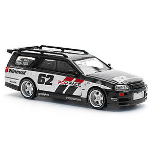 1/64 NISSAN STAGEA SIM0N’S GARAGE #62 BLACK