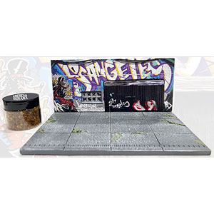 1/64 ジオラマ ストリートアート LA ローライダー ※枯れ葉チップ