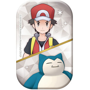 『ポケモンマスターズ EX』 スクエア缶バッジ レッド＆カビゴン