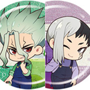 TVアニメ「Dr.STONE」 トレーディンググリッター缶バッジ ミニキャラ デニムver. 9個入りBOX