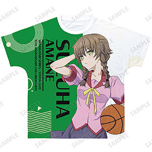 物語シリーズ×STEINS；GATE 描き下ろし 阿万音鈴羽 コラボイラストver. フルグラフィックTシャツ ユニセックス XXS