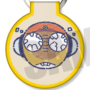 アニメ『ケロロ軍曹』 れとぽぷ 刺繍キーホルダー Dクルル曹長