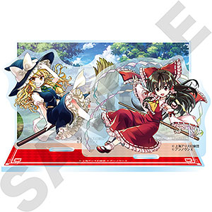 東方ダンマクカグラ ファンタジア・ロスト アクリルジオラマ 博麗霊夢＆霧雨魔理沙