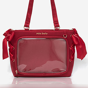 推し活バッグ VICTORIA ワインレッド