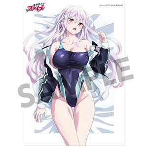 魔都精兵のスレイブ 羽前京香 水着 プレマ スリーブ 通常ver.  白詰草 魔都精兵のスレイブ 描き下ろしラバーマット 羽前京香 競泳水着