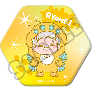 家庭教師ヒットマンREBORN! j-world　六角型缶バッジ　スクアーロ② 家庭教師ヒットマンREBORN! - トレーディング Ani-Art