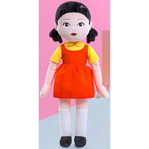 ホットトイズ・ZAKKA ぬいぐるみ『イカゲーム』ヨンヒ人形