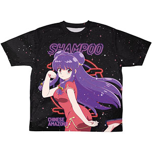 らんま1/2 シャンプー 両面フルグラフィックTシャツ ネオン