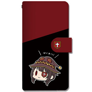 この素晴らしい世界に祝福を！3 ブックスタイルスマホケース Mサイズ デザイン02(めぐみん)