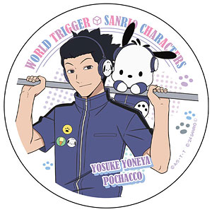 ワールドトリガー×サンリオキャラクターズ 白雲石コースター 米屋陽介×ポチャッコ