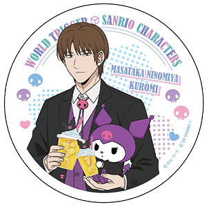 ワールドトリガー×サンリオキャラクターズ 白雲石コースター 二宮匡貴×クロミ