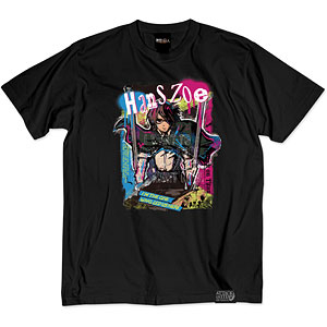 TVアニメ『進撃の巨人』The Final Season ウォールアート第2弾 Tシャツ(ハンジ) ディープブラック XL