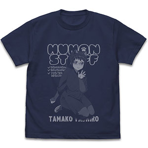 TVアニメ「ラーメン赤猫」 社珠子 黒子の店員さん Tシャツ/INDIGO-L
