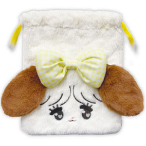 mikko illustrations もふもふ巾着 ムース（再販）[ティー・シー