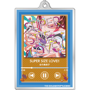 アイドルマスター ミリオンライブ！ ナウプレ♪ アクリルキーホルダー SUPER SIZE LOVE！！/佐竹美奈子