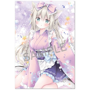 桃稚ちあ のあ＆あの姉妹 B2タペストリー 桃稚ちあ タペストリー : 桃 