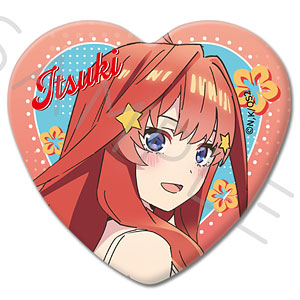 五等分の花嫁 ハート缶バッジ 中野二乃 映画 五等分の花嫁 ハート型缶バッジ 中野二乃 ランチデートver